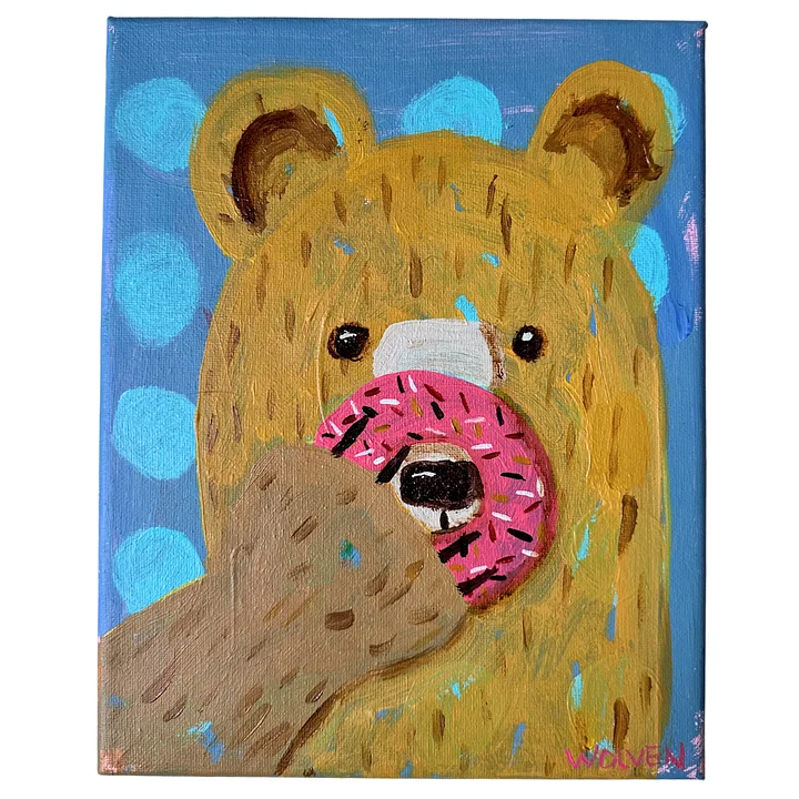 Original Painting: Crumb – The Bear of Delight product image (1)