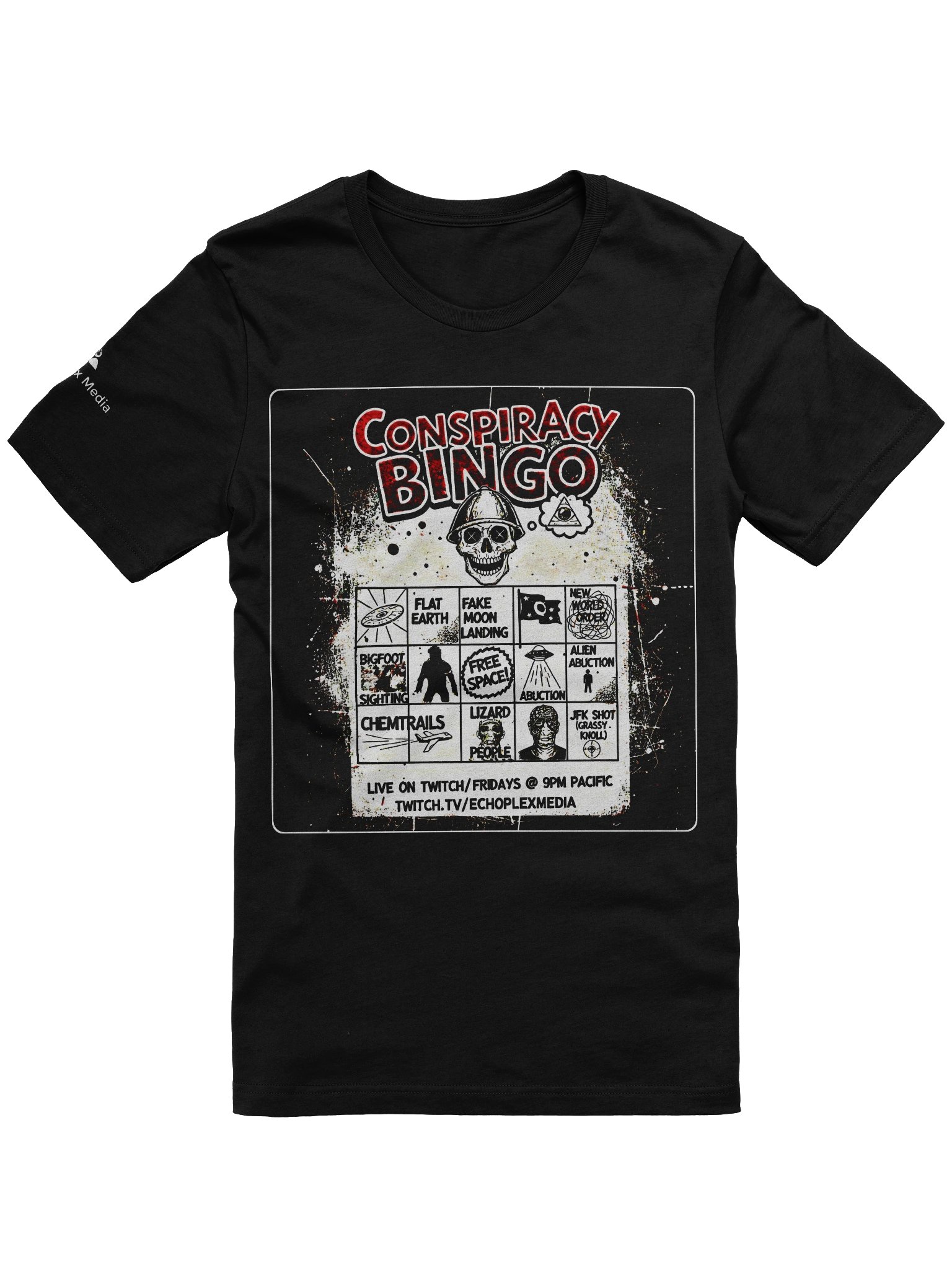 Conspiracy Bingo 2026 Tee - Dark Colors product image (1)