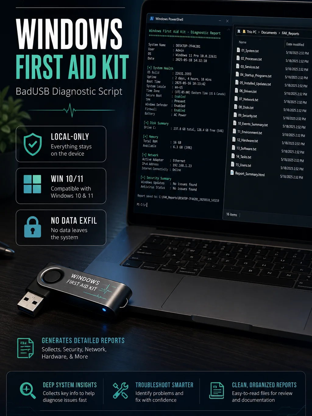 Windows First Aid Kit BadUSB Script product image (1)