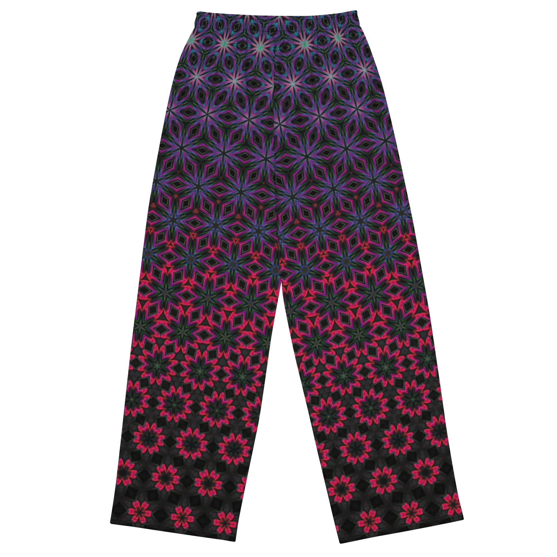 Cosmic Kaleidoscope Unisex Wide-Leg Lounge Pants product image (5)