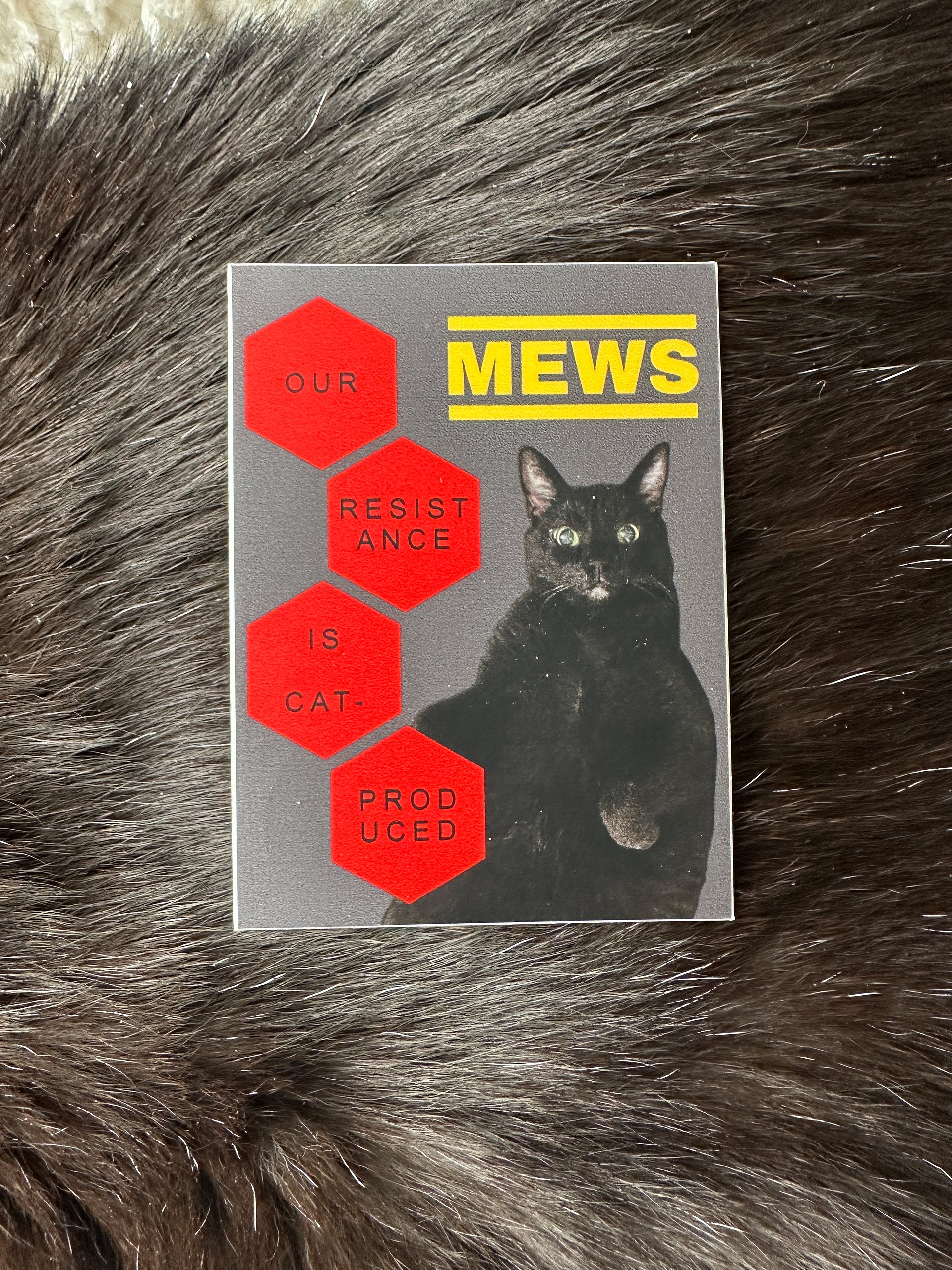 Our Resistance Is Cat-Produced sticker product image (1)