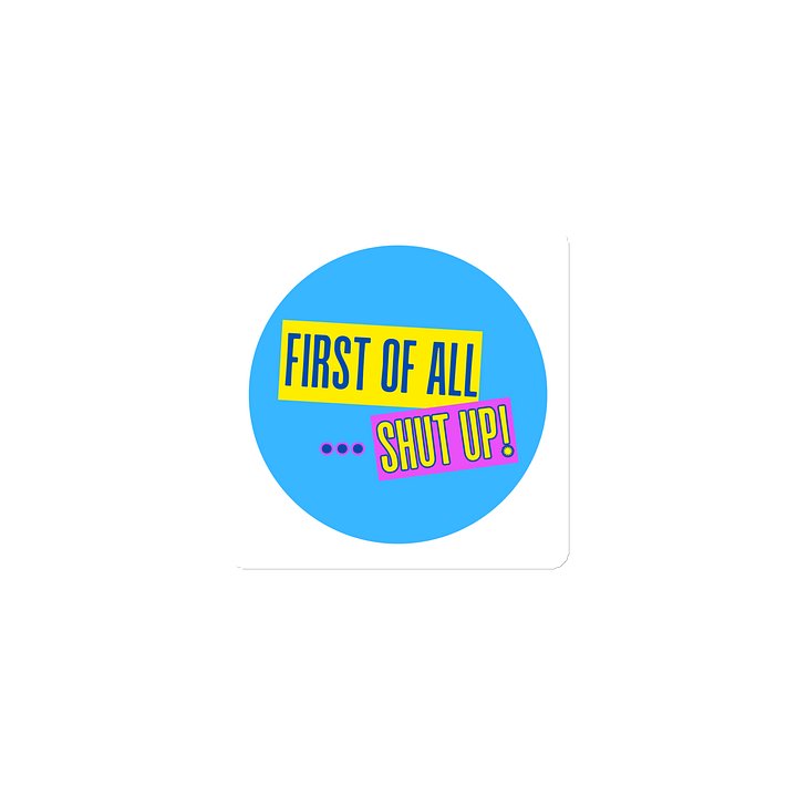 First of all ... magnet product image (1)
