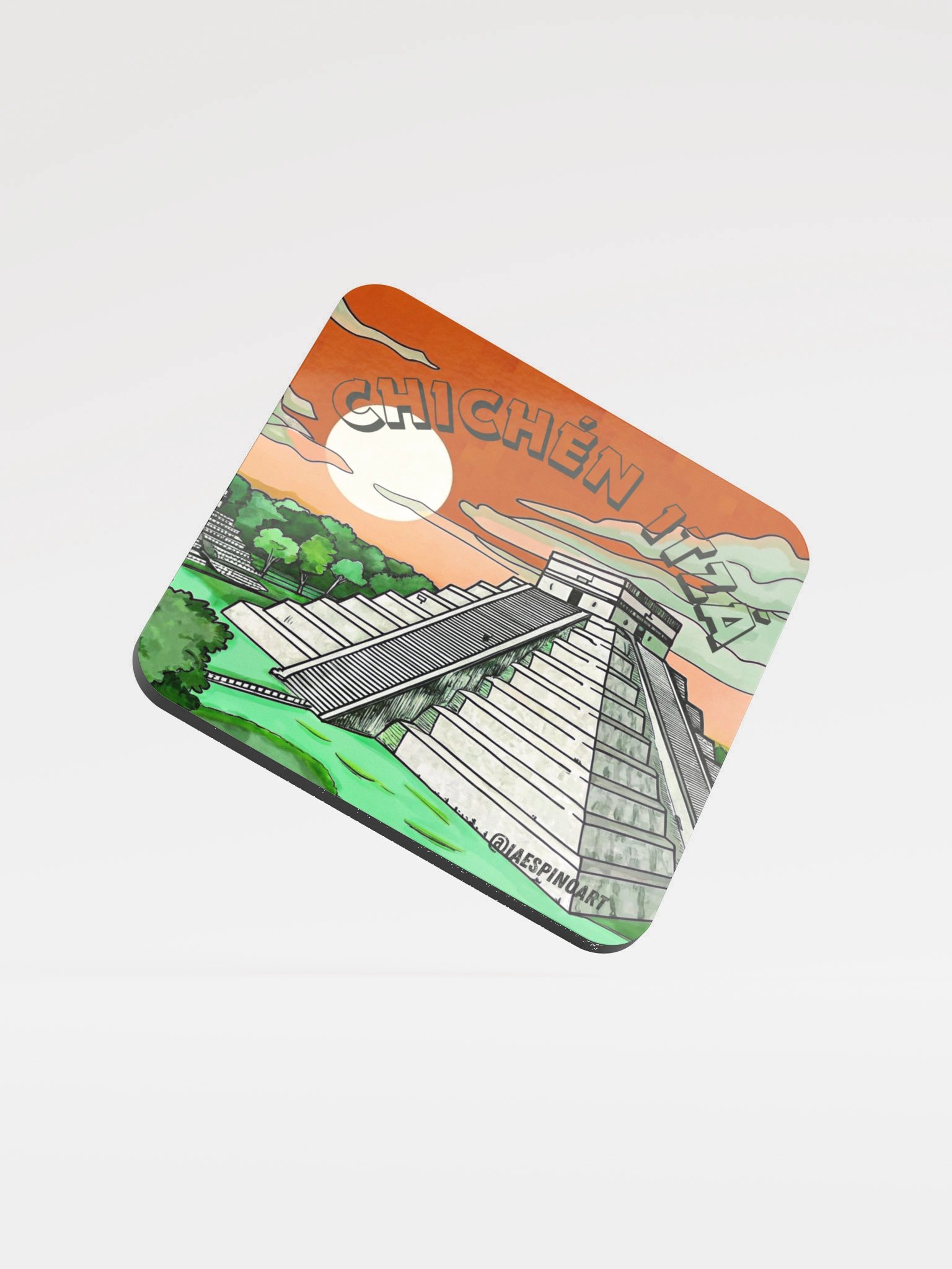 Chichén Itzá Gloss Coaster product image (1)