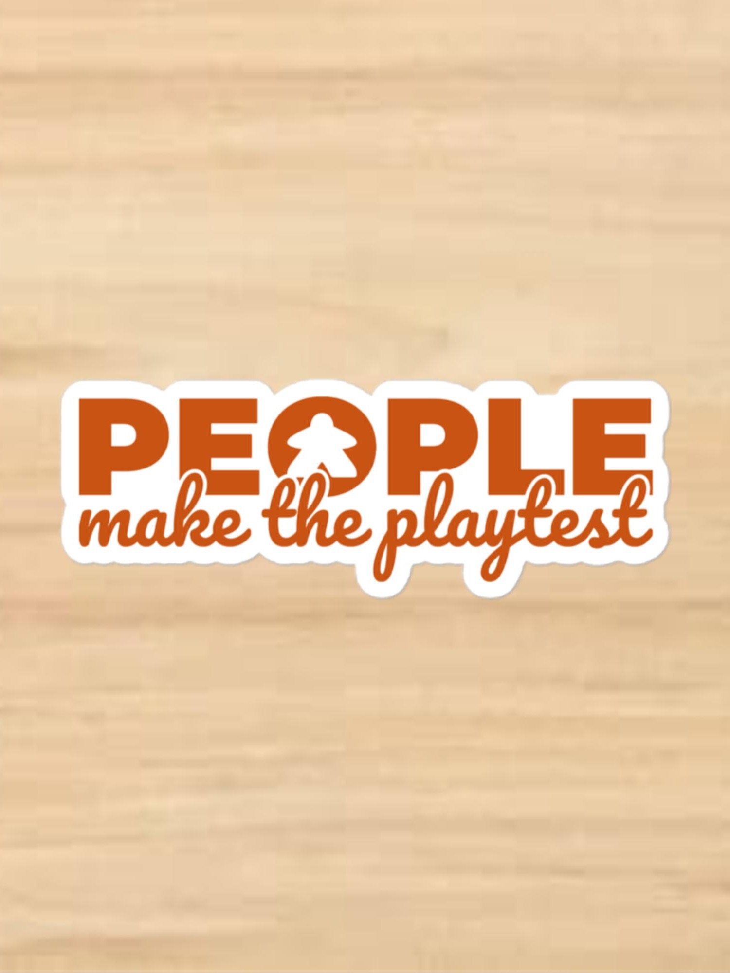 Little Meeple Orange PMTP Vinyl Sticker product image (1)