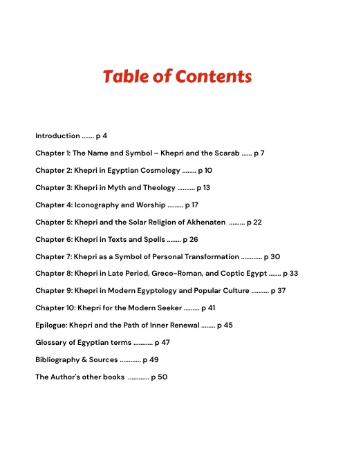 Khepri - The Myth and Spiritual Significance product image (2)
