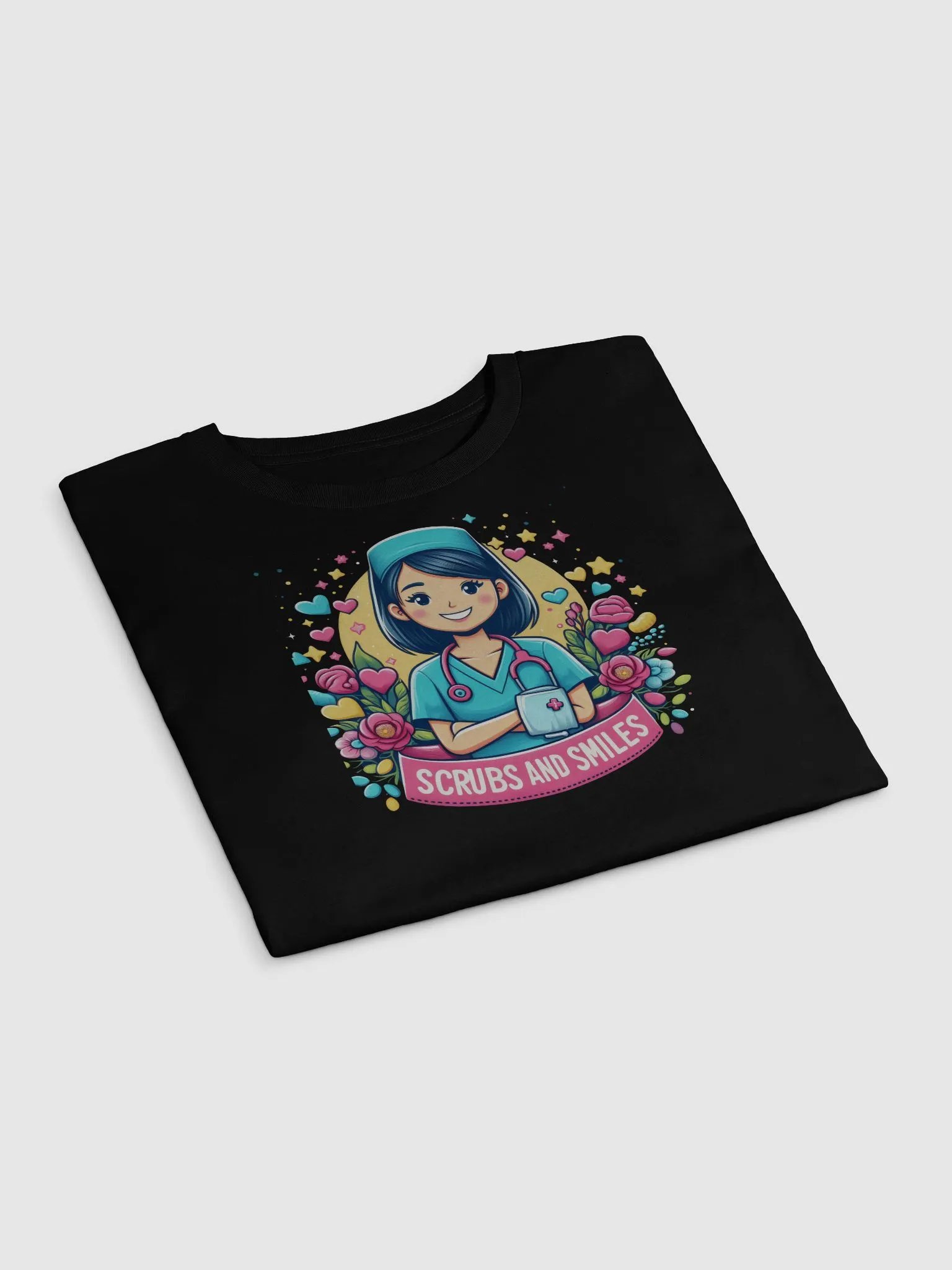 Smiling Nurse Teal Crop Top product image (17)