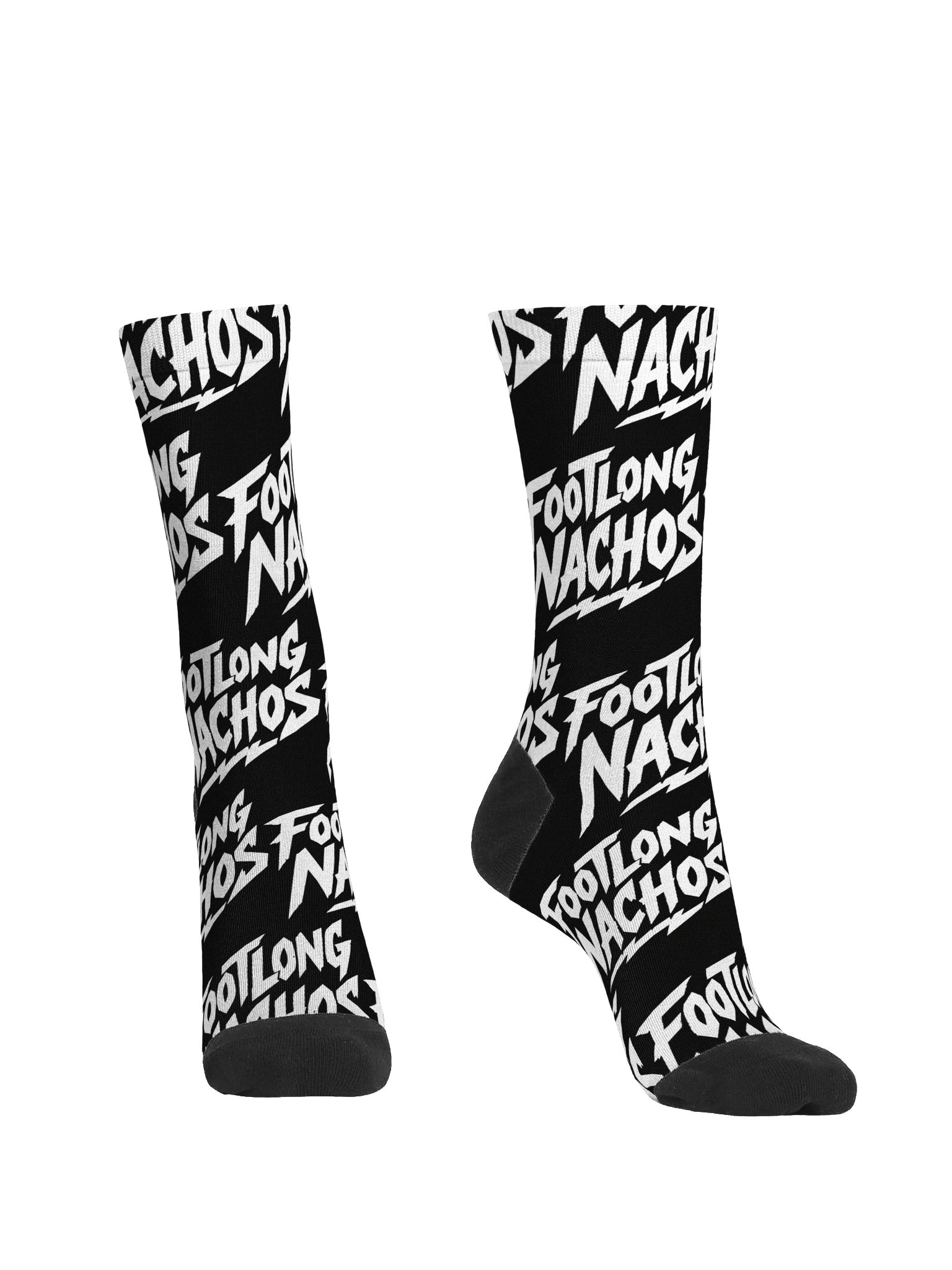 Footlong Nachos Simple Logo Pattern Socks product image (2)
