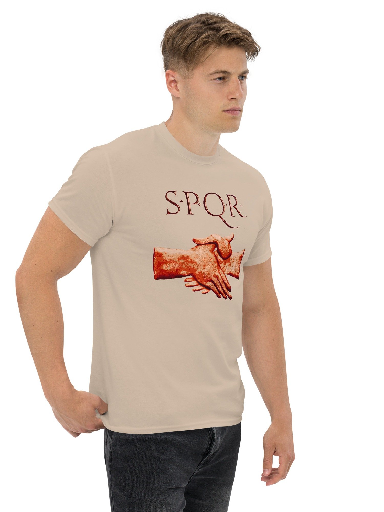 SPQR Handshake Authentic Roman Art from 1st to 3rd centuries AD, T-shirt product image (5)