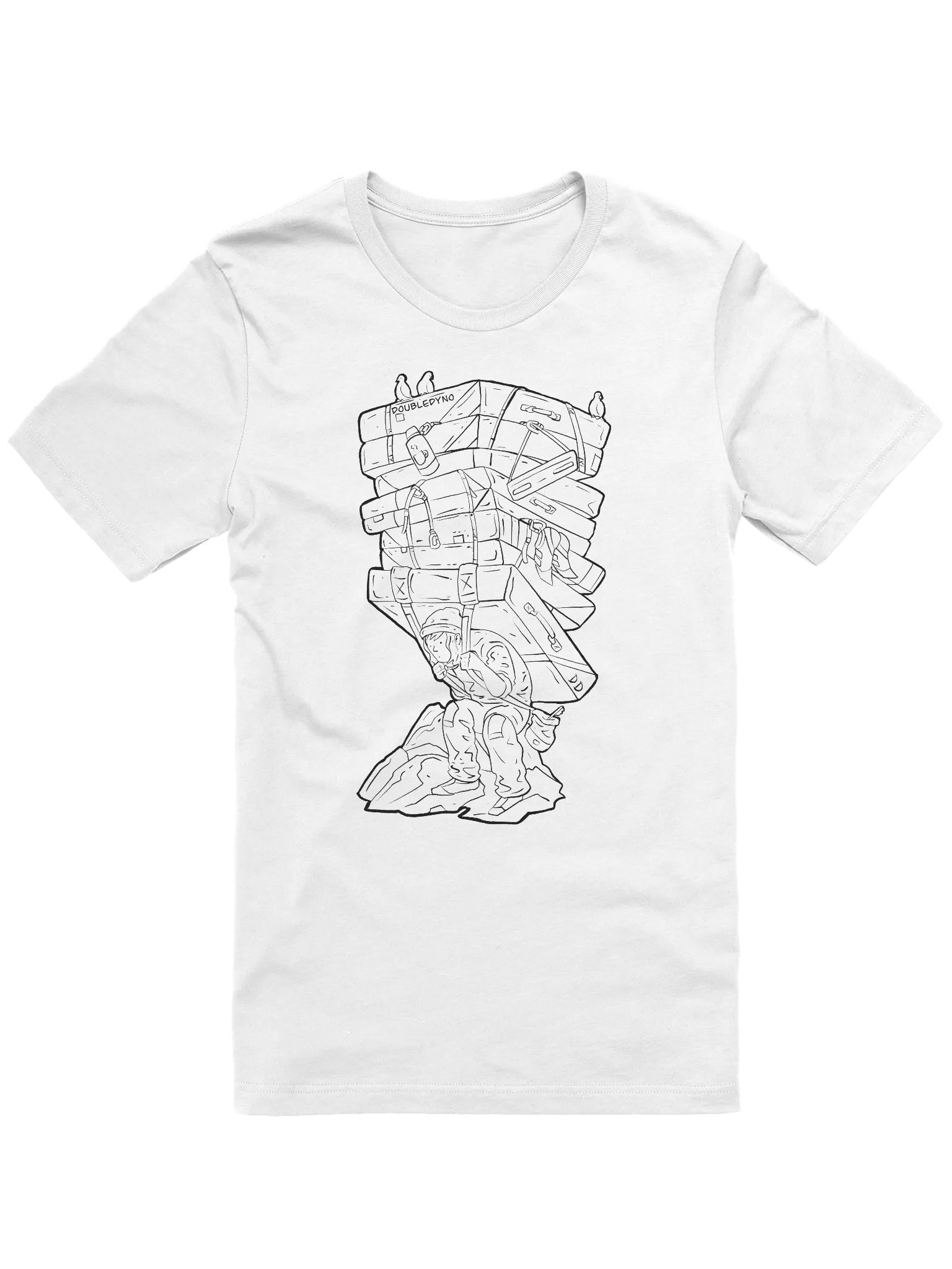 Crash pad tower T-shirt product image (1)