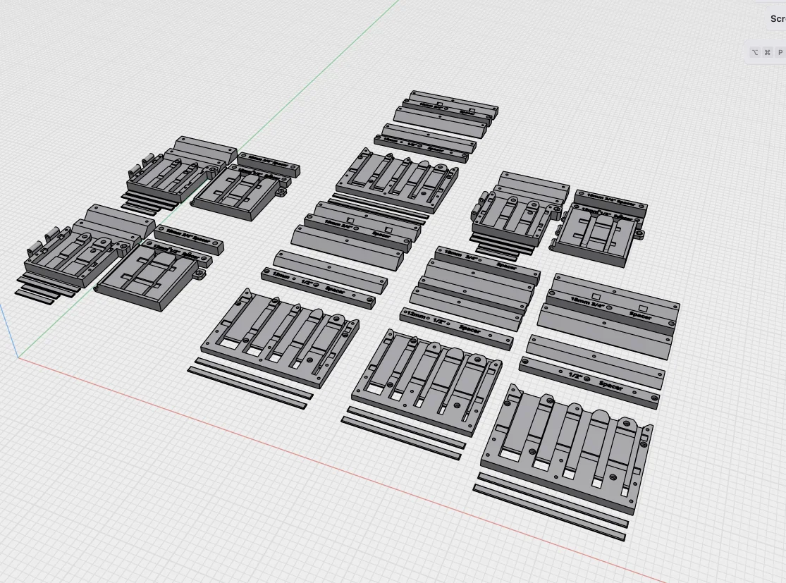 Chisel Holders, Hinged and Flat, Complete 3D Print File Bundle product image (5)