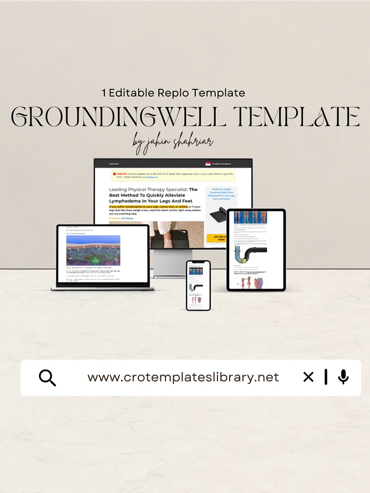GroundingWell Replo Advertorial Template product image (1)