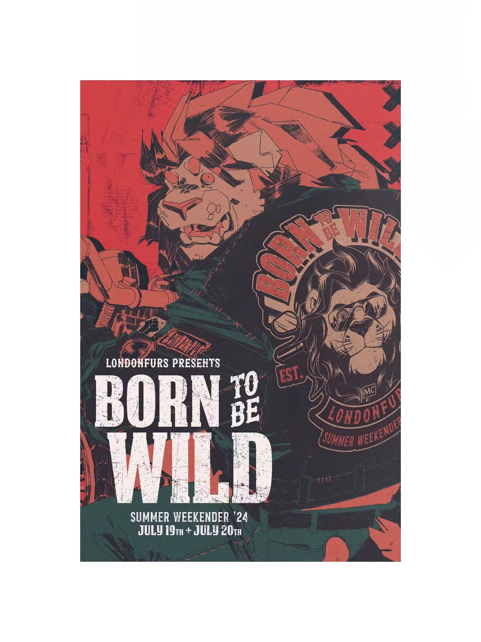 LondonFurs Summer Weekender '24 - Born to be Wild Samson - Poster product image (4)