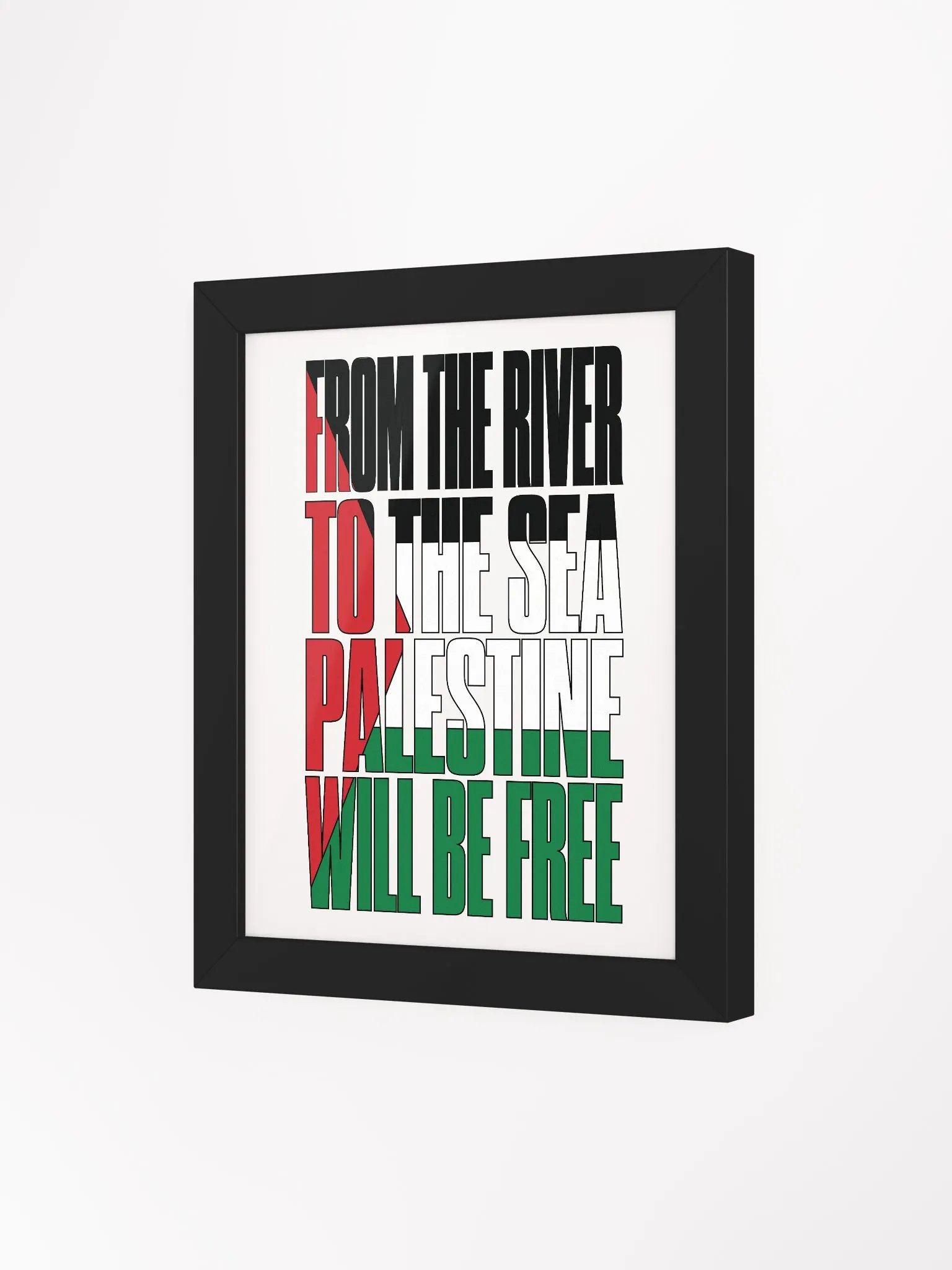 Palestine - From The River To The Sea - Framed High-Quality Matte Poster product image (3)