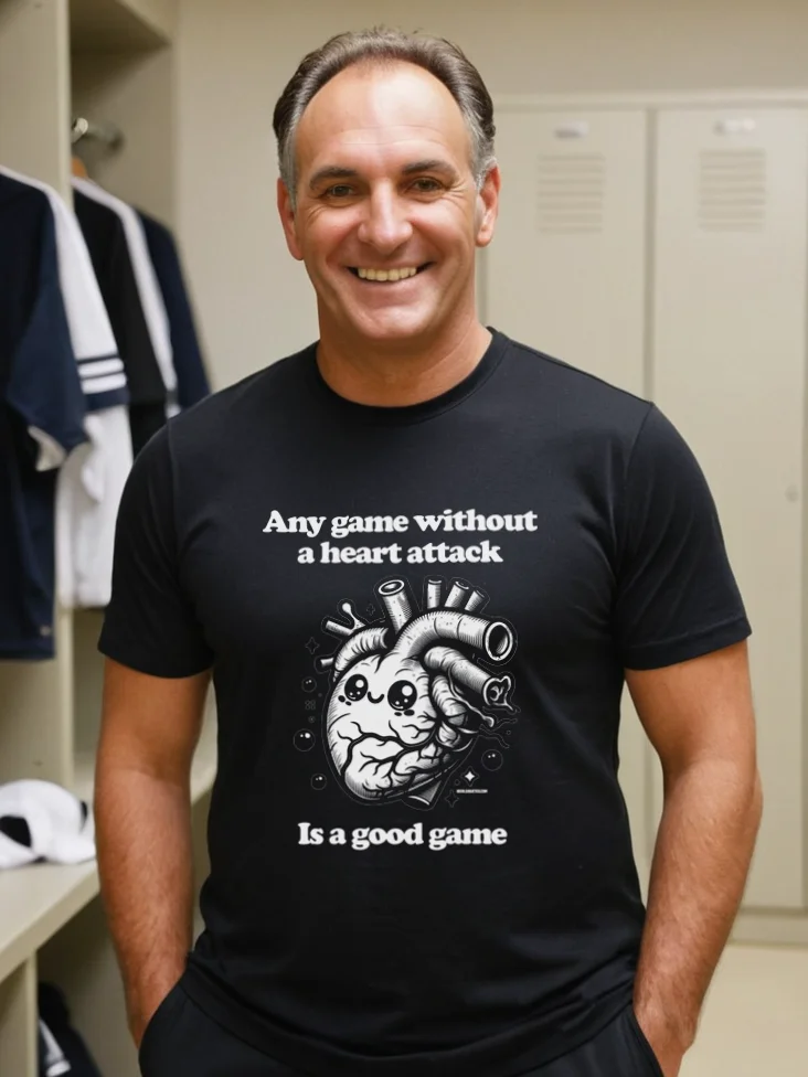 Funny Hockey T-Shirt - No Heart Attacks T-shirt - Gift for hockey die-hards product image (2)