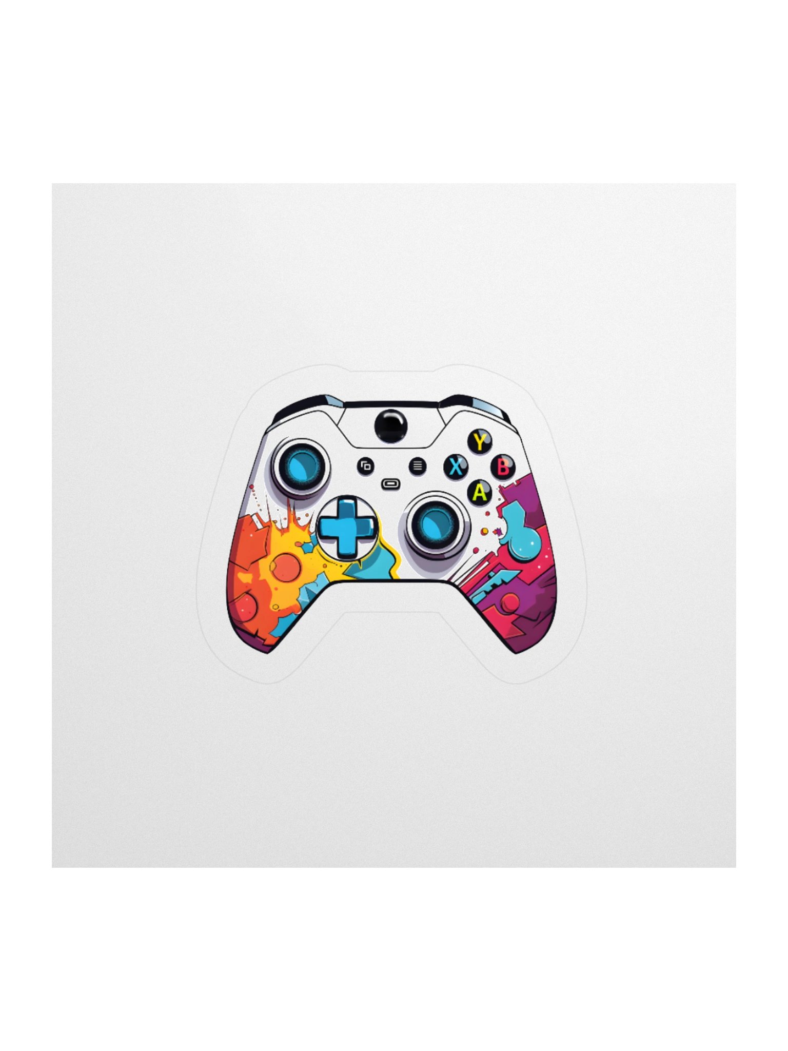 Retro Splash Gaming Controller Stickers product image (3)