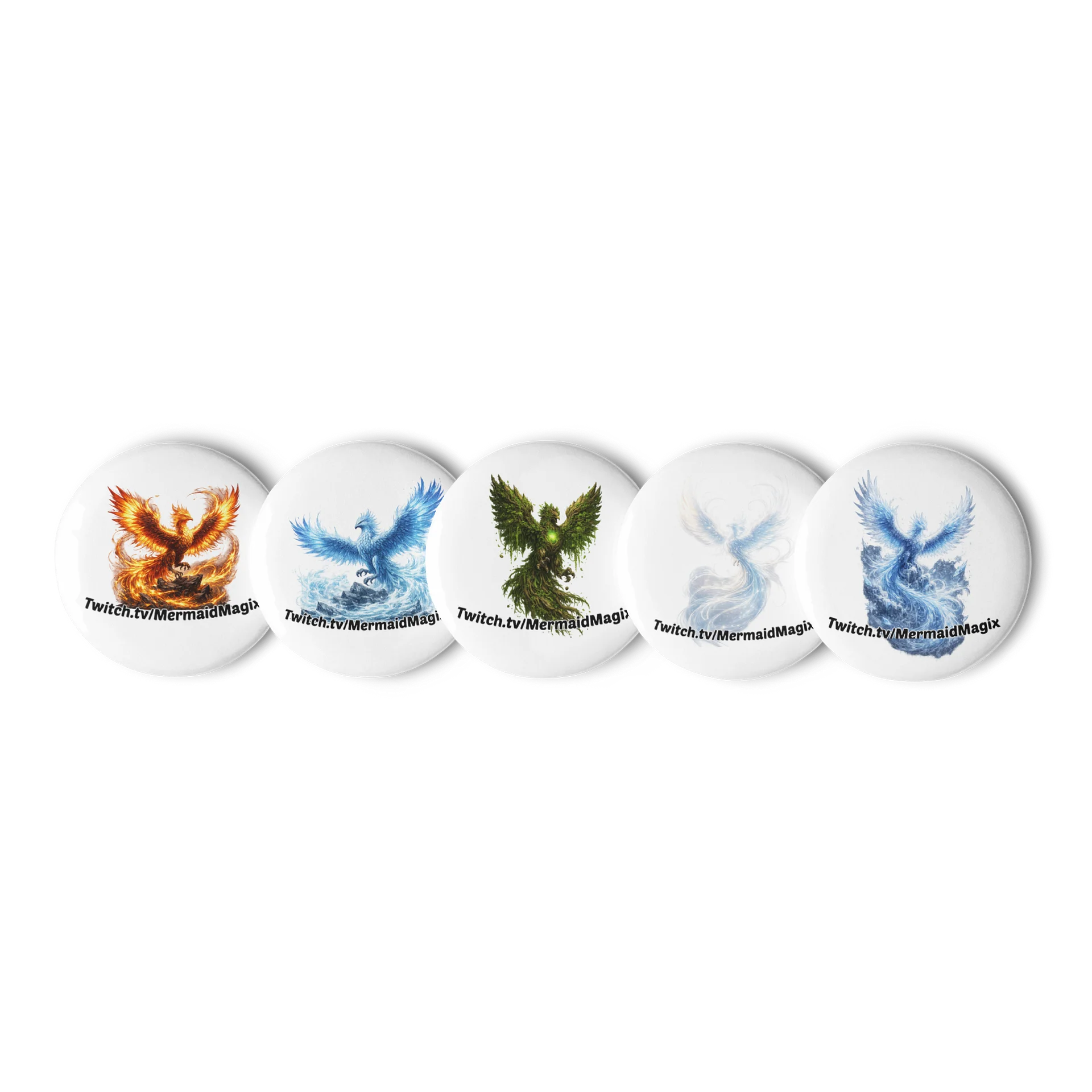 Elemental phoenix badge set product image (1)