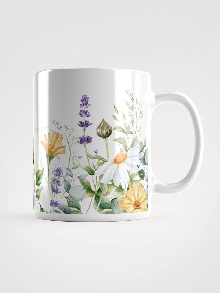Wild Flowers White Ceramic Mug product image (2)