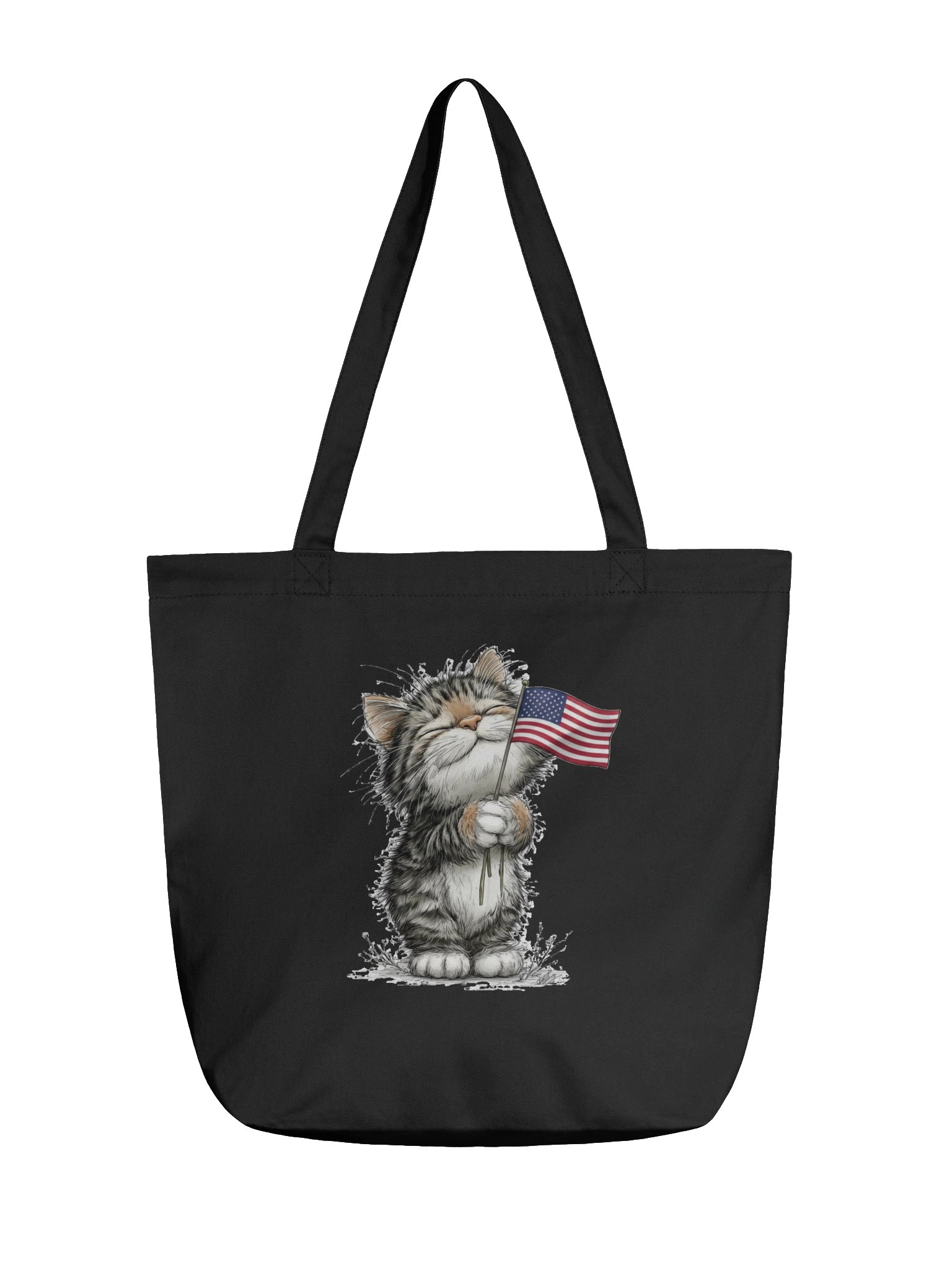 Patriotic Kitten Tote Bag product image (2)