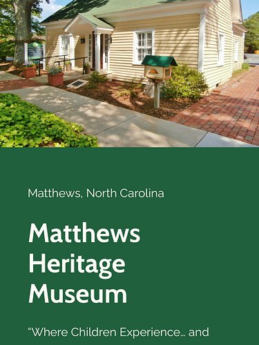 We encourage your family to visit the Matthews Heritage Museum in Matthews, NC
#matthewsheritagemuseum