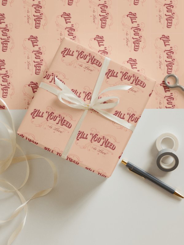 Retro Valentines Wrapping Paper Set of 3 product image (3)