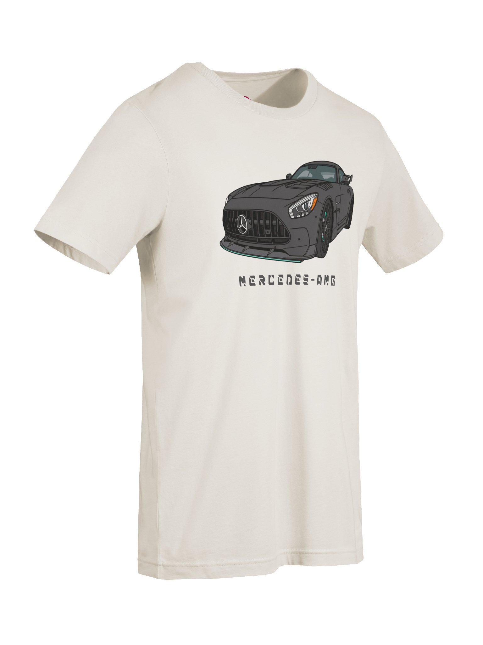 Black Mercedes-AMG GT T-Shirt (Retro, Sketch, Silhouette) product image (74)