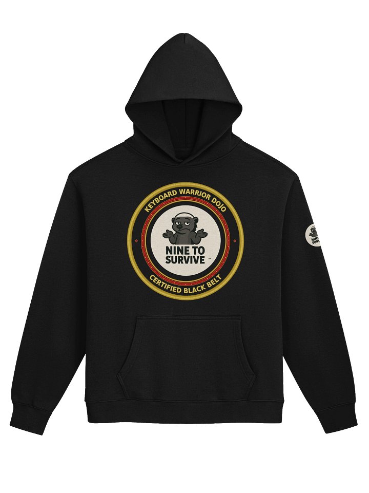 Keyboard Warrior Dojo Hoodie: Certified Black Belt product image (1)