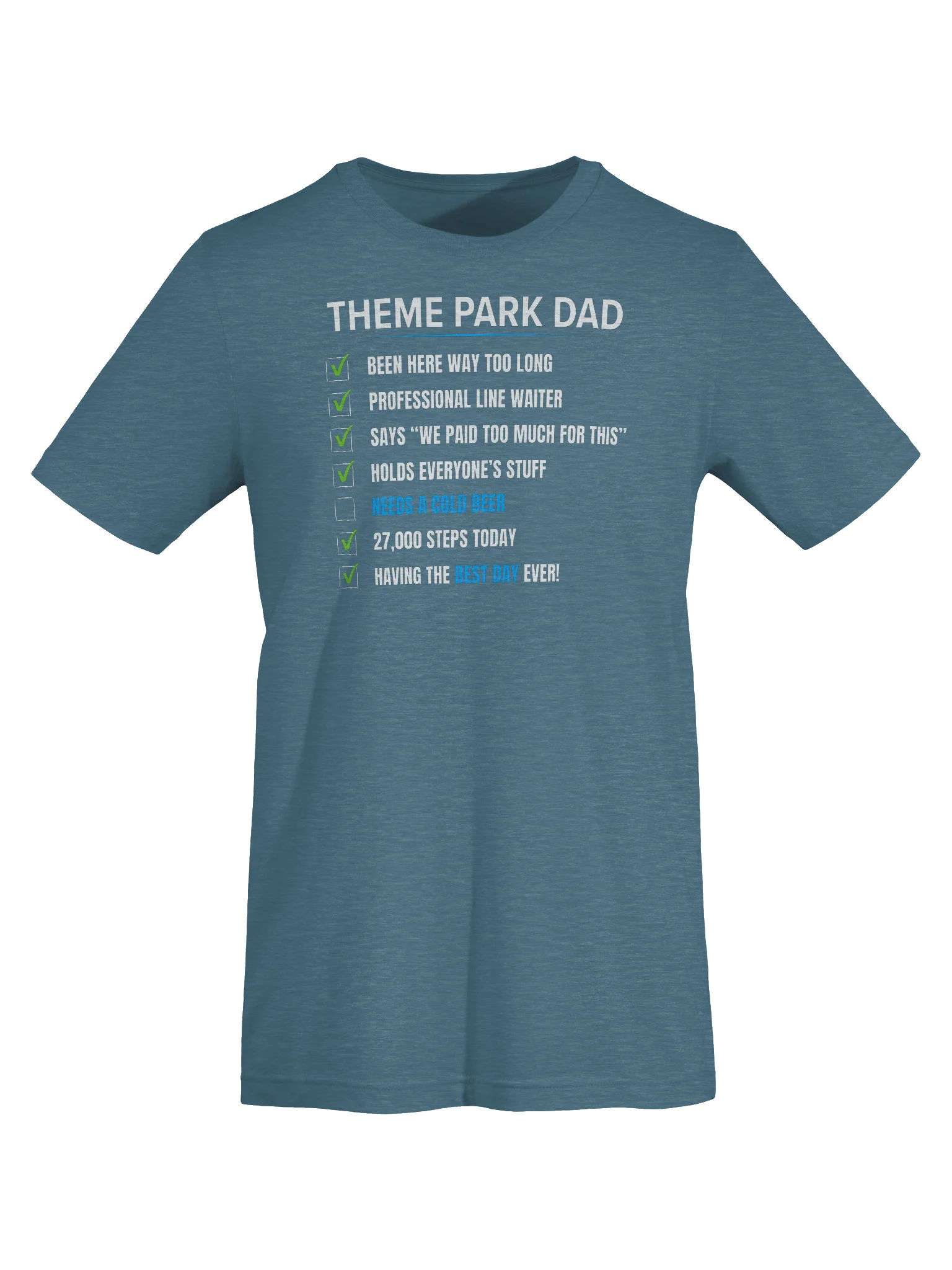 Theme Park Dad Checklist Tee product image (5)