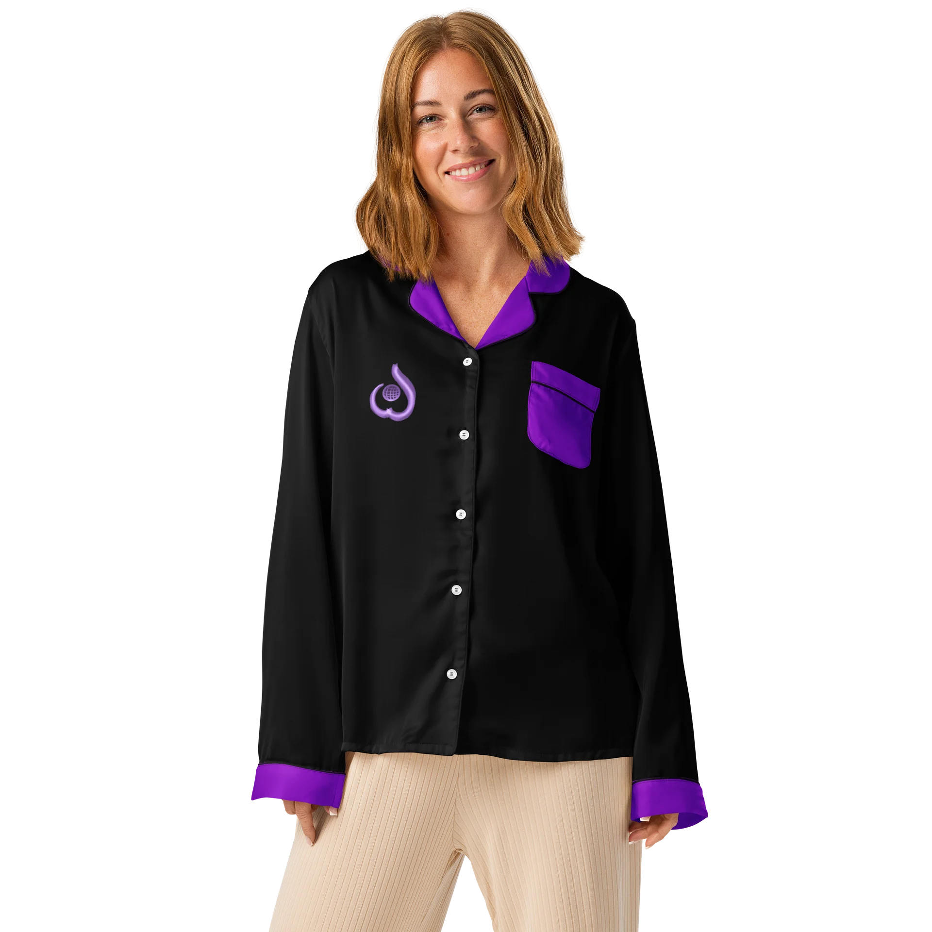WILLOWISP Super Spy Solid Long Sleeve Pajama Top product image (1)