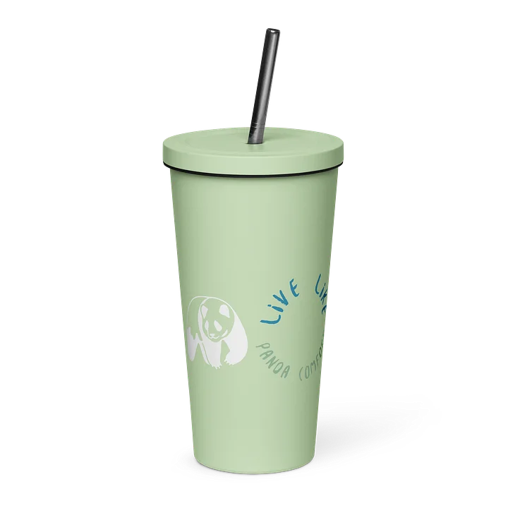 Panda Emblem Insulated Tumbler with Straw product image (10)