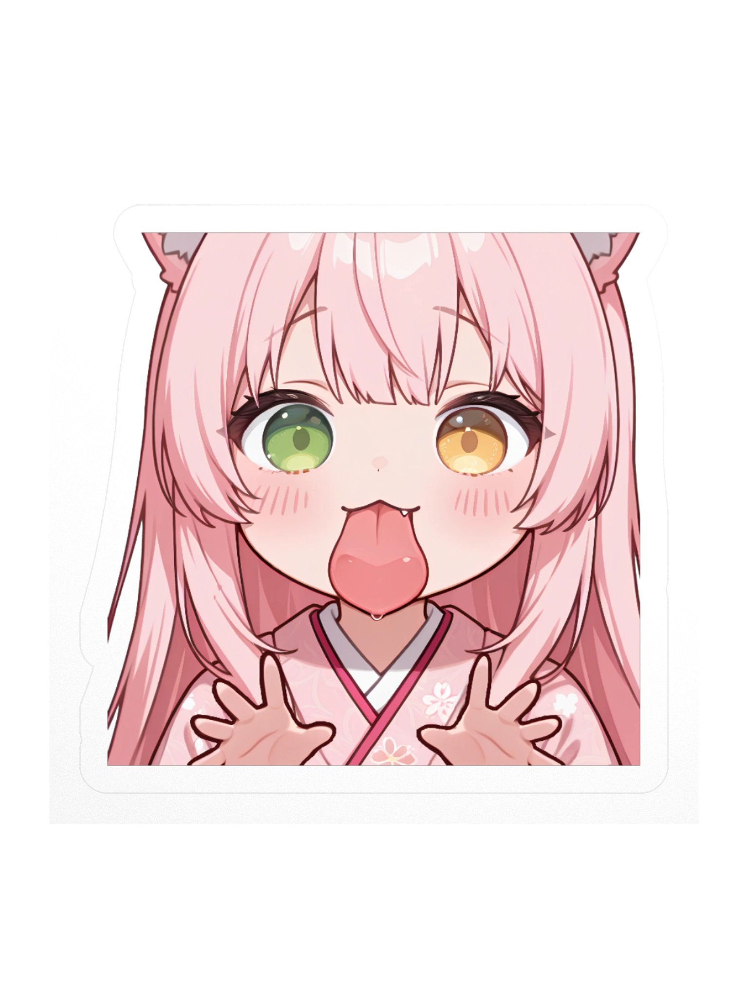 Licking Fox Sticker product image (1)