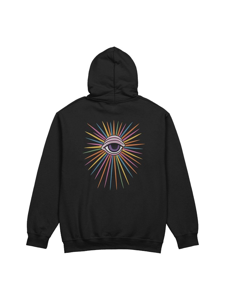 Woman's Black PWR Radiating Eye Hoodie product image (2)