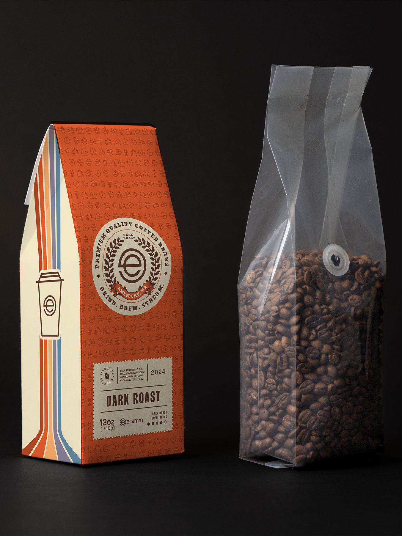 Ecamm Fam Dark Roast Coffee - Whole Beans product image (1)