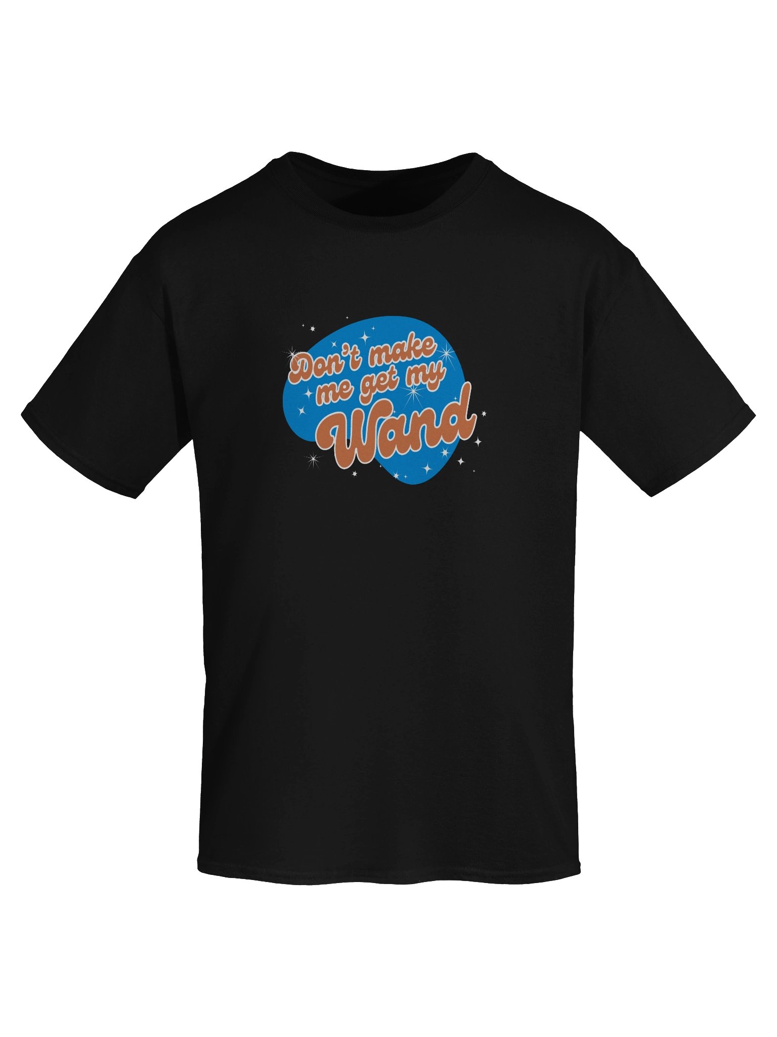 Fair Warning tee (orange & turquoise on black) product image (5)