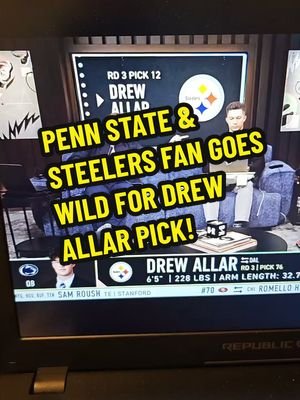 🚨 STEELERS DRAFT DREW ALLAR‼️ . 🏈This Penn State Alumni & Steelers Super Fan Thought It Was A Dream Shot....Now We Have A Rookie Card We Can Chase In 2026 @topps Products!!! 🥹🙌 BIG BEN 2.0 HERE WE GOOOOOOOOO 🖤💛💙🤍  .. #pullingsomegoodgainz🔥 #herewegosteelers #WEARE #nfldraft2026 #toppsfootball 