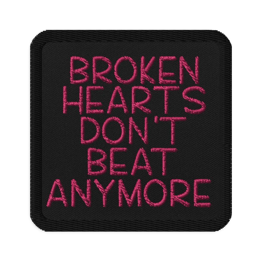 Broken Hearts Embroidered Patch product image (1)