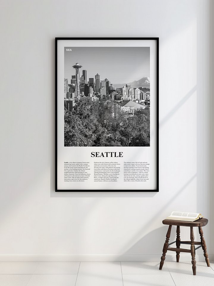 Seattle 01 Newspaper Poster product image (8)