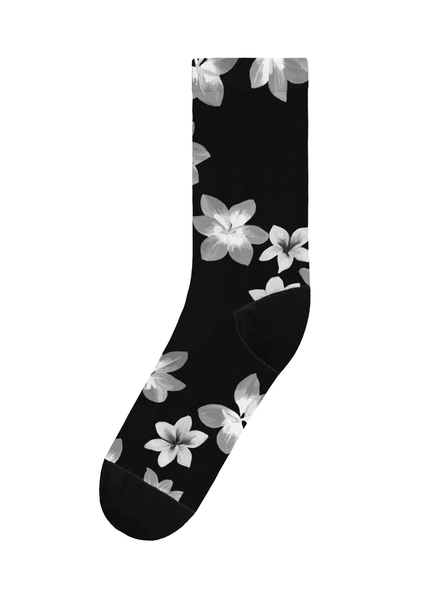 Volcanic Ash - Caribbean Soufriere Flower Print | Premium Sustainable Crew Socks product image (4)