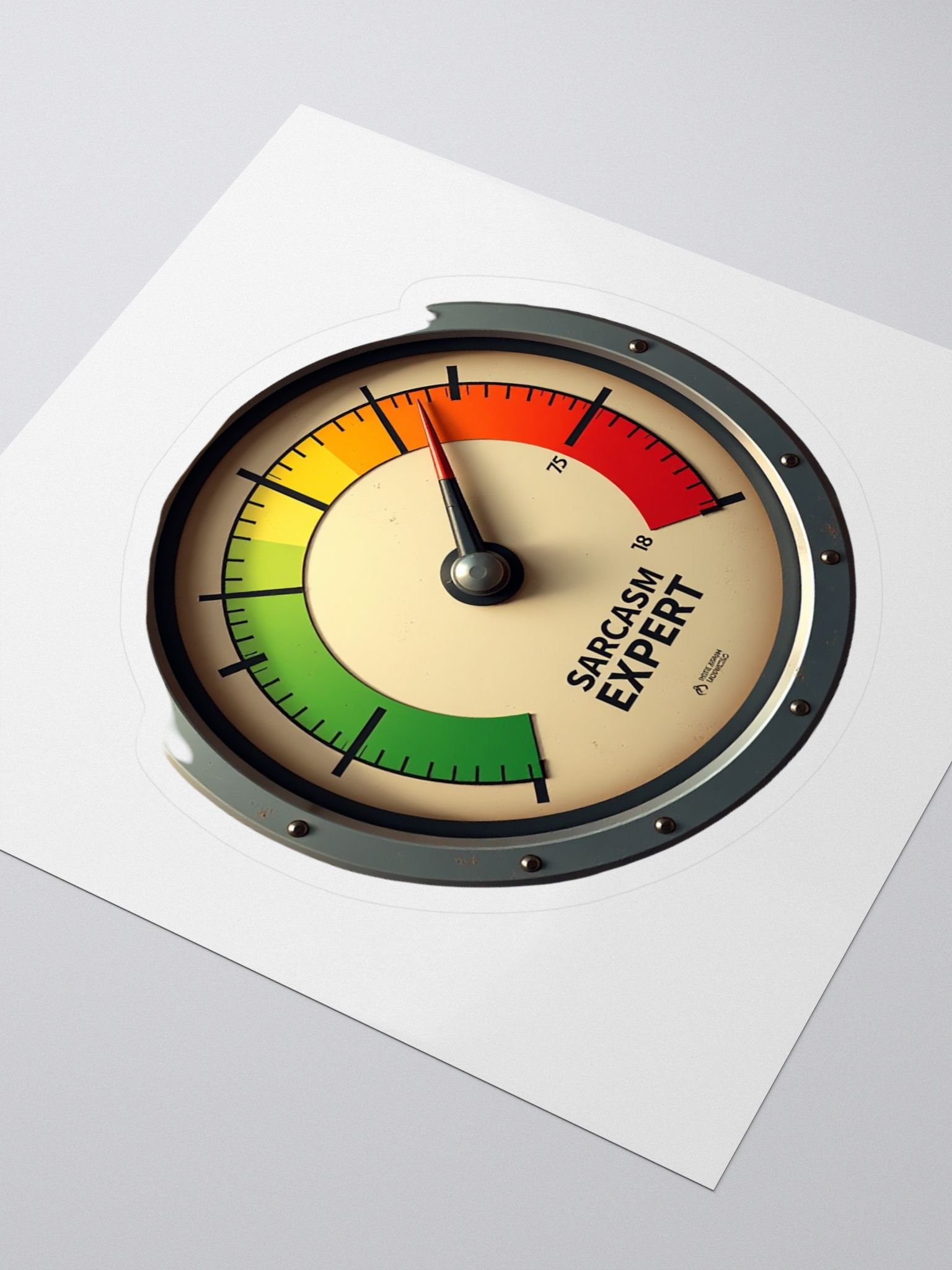 Sarcasm Expert Meter Kiss Cut Stickers product image (3)