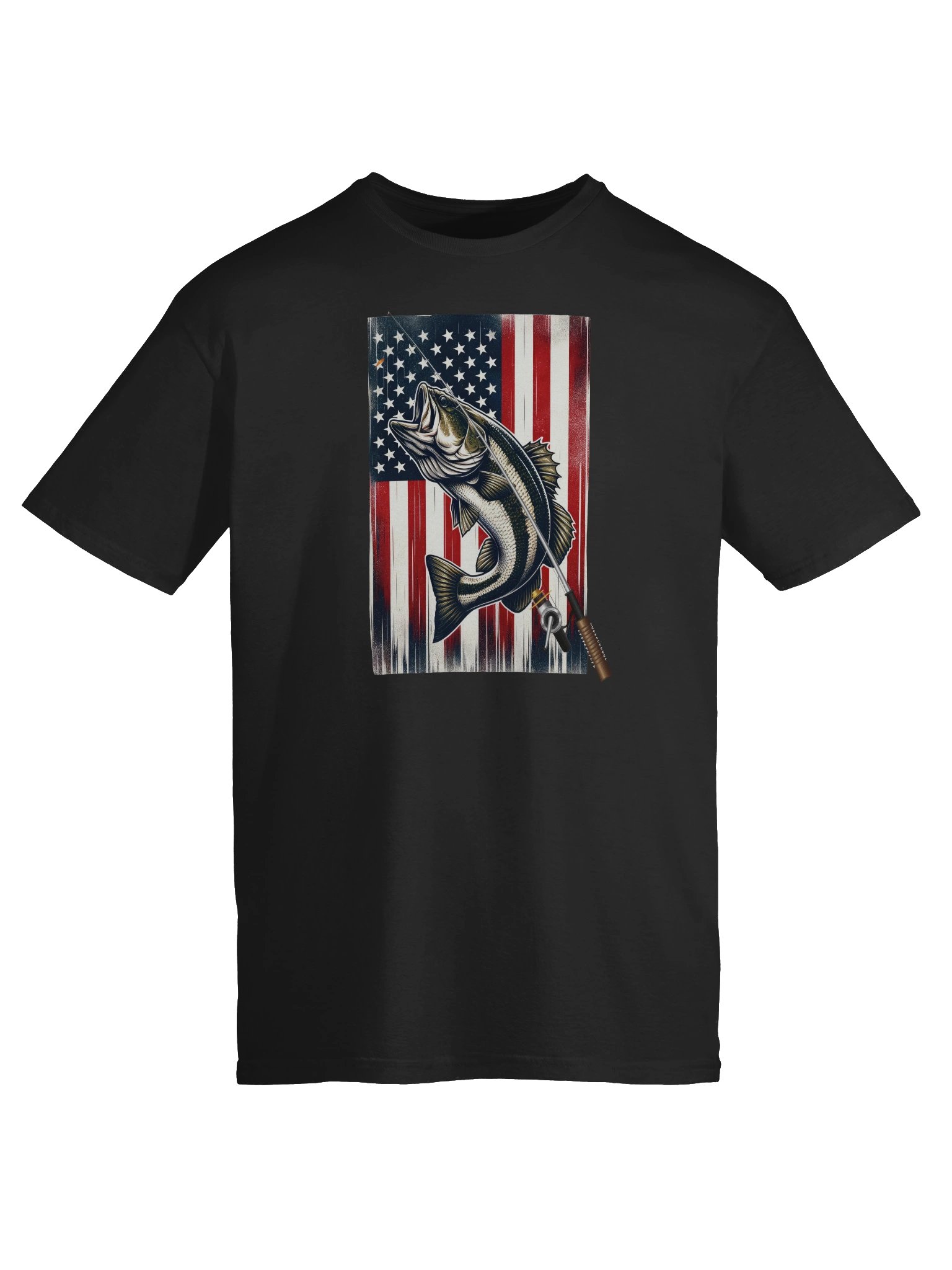 Patriotic Fishing Adventure T-Shirt product image (2)