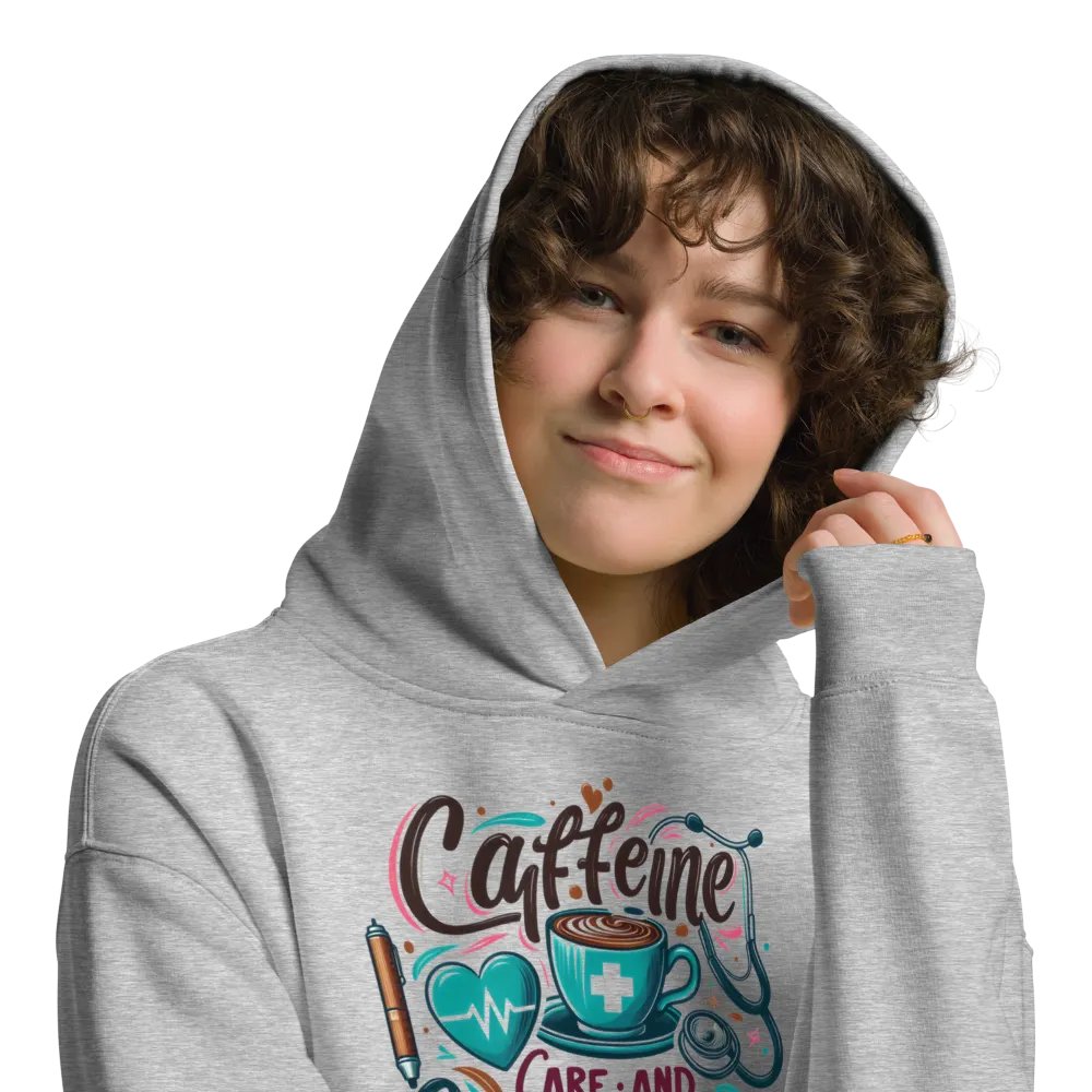 Caffeine, care, and compassion hoodie product image (9)