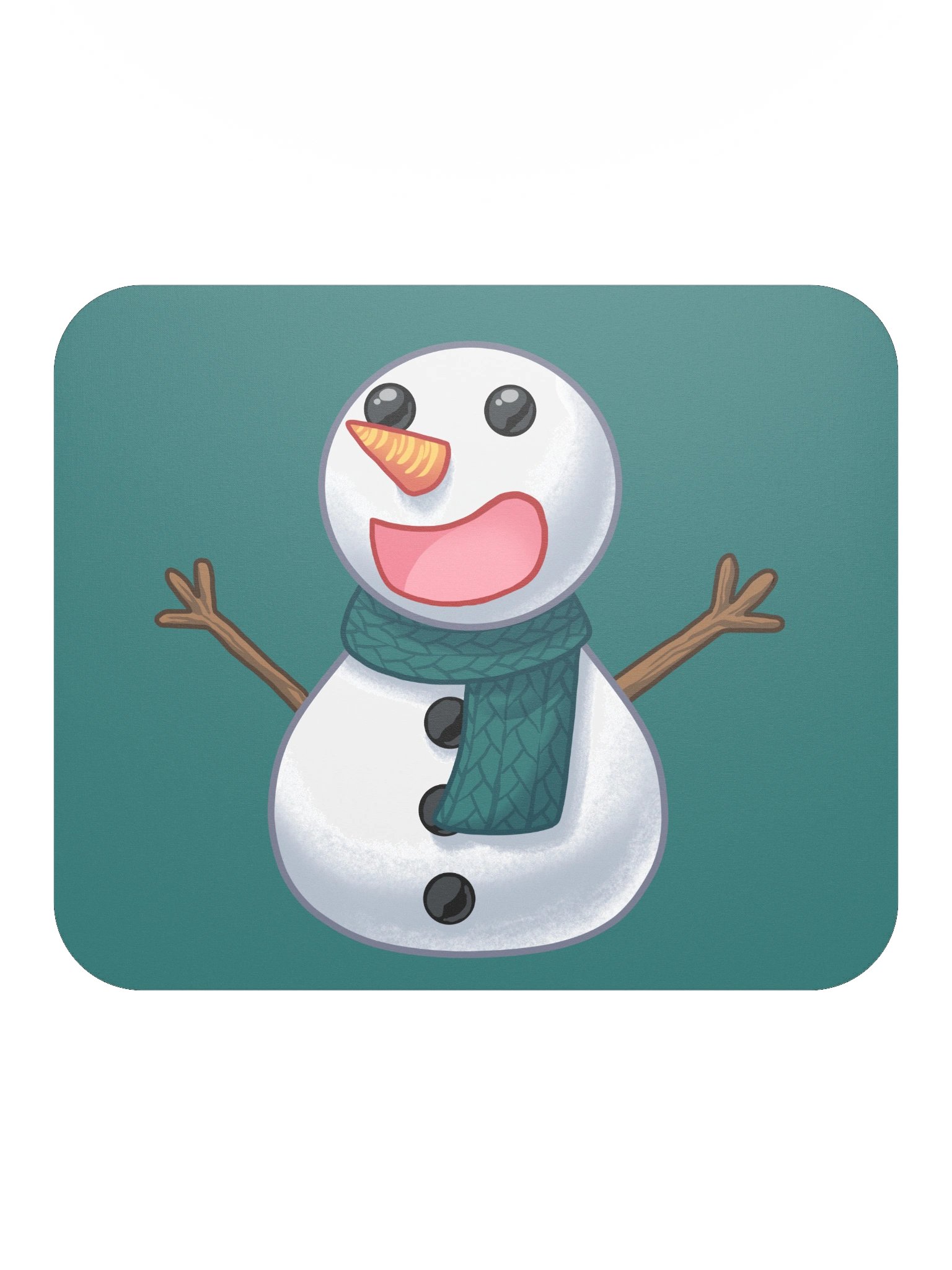 Happy Snowman Mouse Pad product image (2)