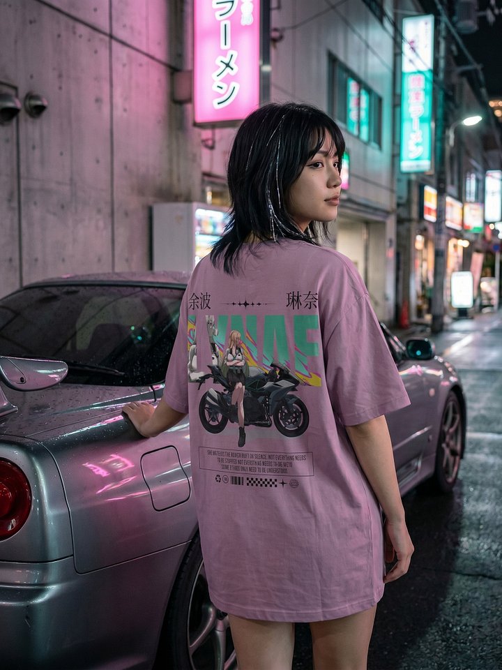 Lynae JDM T-Shirt (Light Colors) | WuWa Anime Streetwear product image (1)