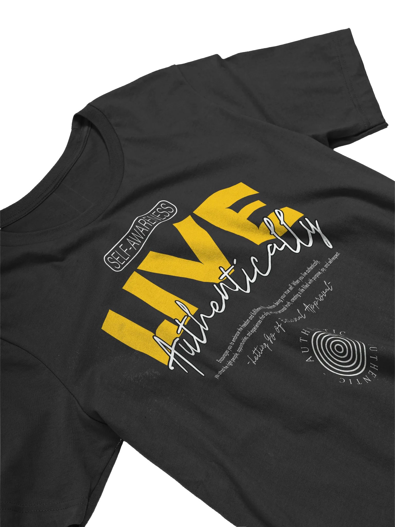 Live Authentically Graphic T-Shirt product image (3)