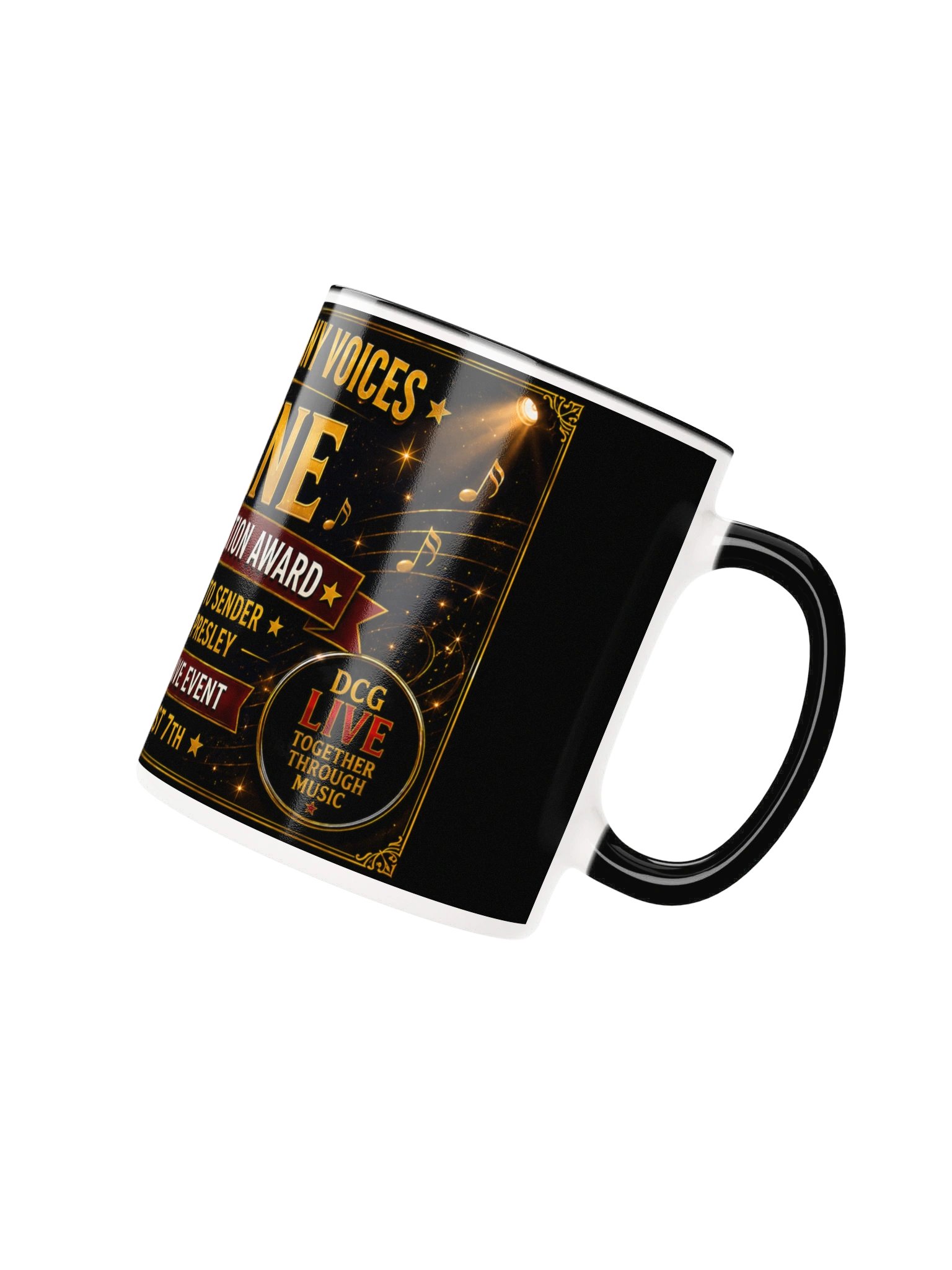 DCG MEMBERS BANNER COFFEE MUG. 'ONE SONG MANY VOICES' LIVE SHOW product image (18)