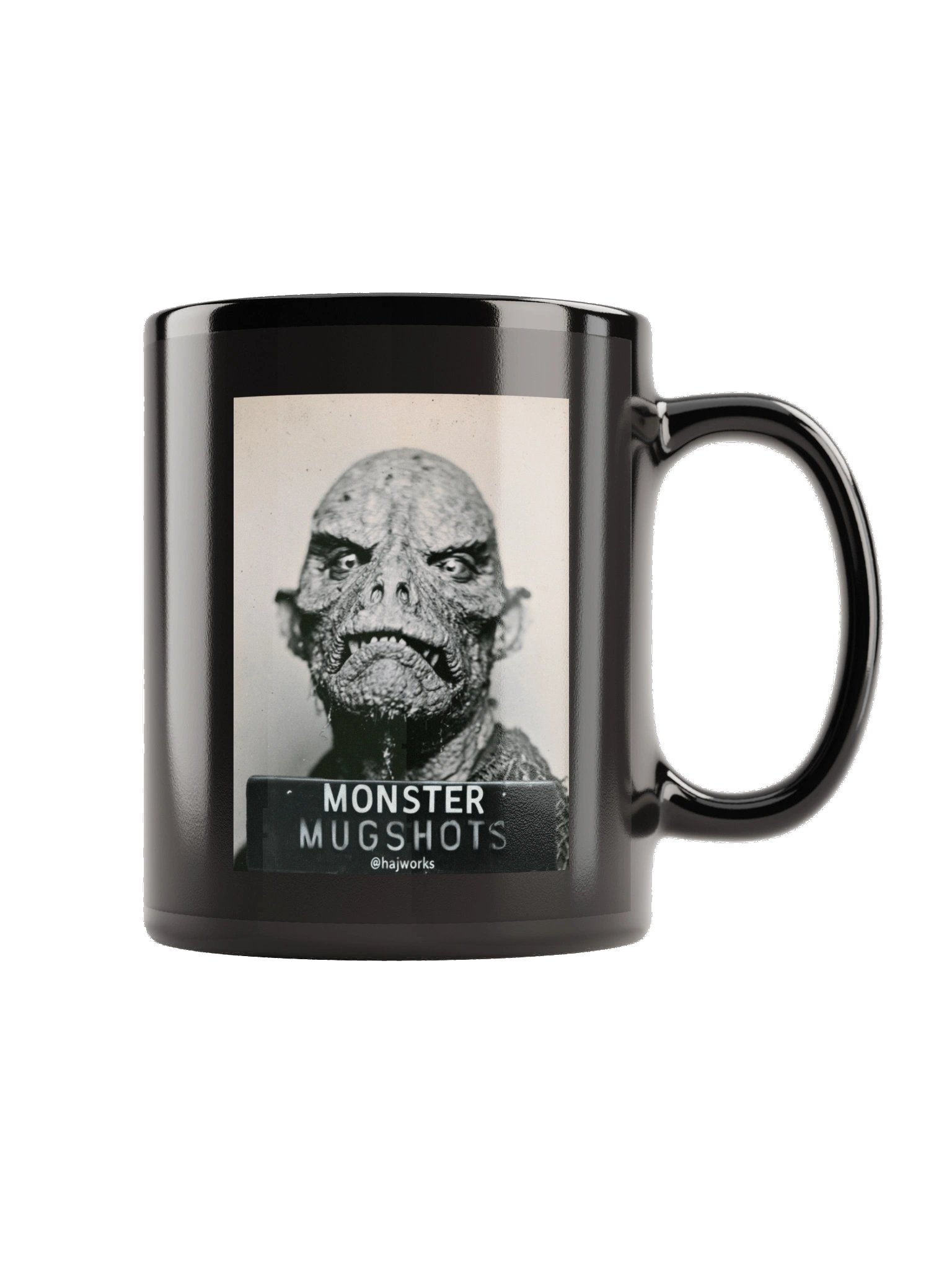 Monster Mugshots No. 005 - Black Ceramic Mug product image (3)