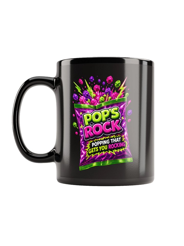 ''Pop's Rock'' Black Glossy Mug product image (1)