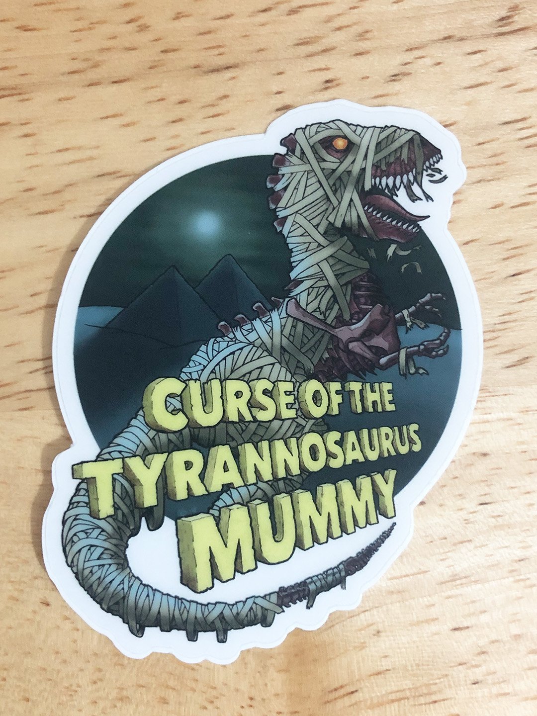 Curse of the T-Rex Mummy Vinyl Sticker product image (1)