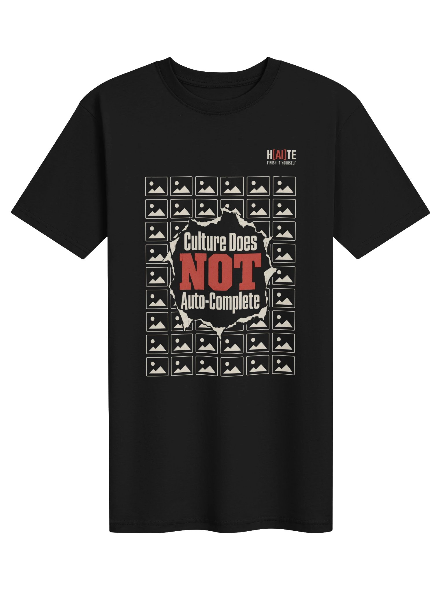 Culture Does Not Auto-Complete: Prompt Wall | Heavyweight Tee product image (1)