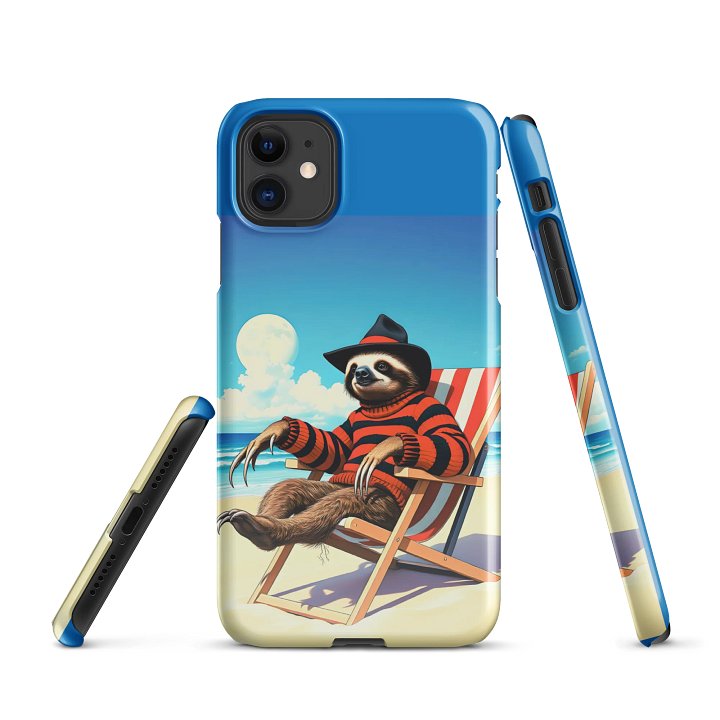 Chill Freddy Sloth Beach Snap Case product image (1)