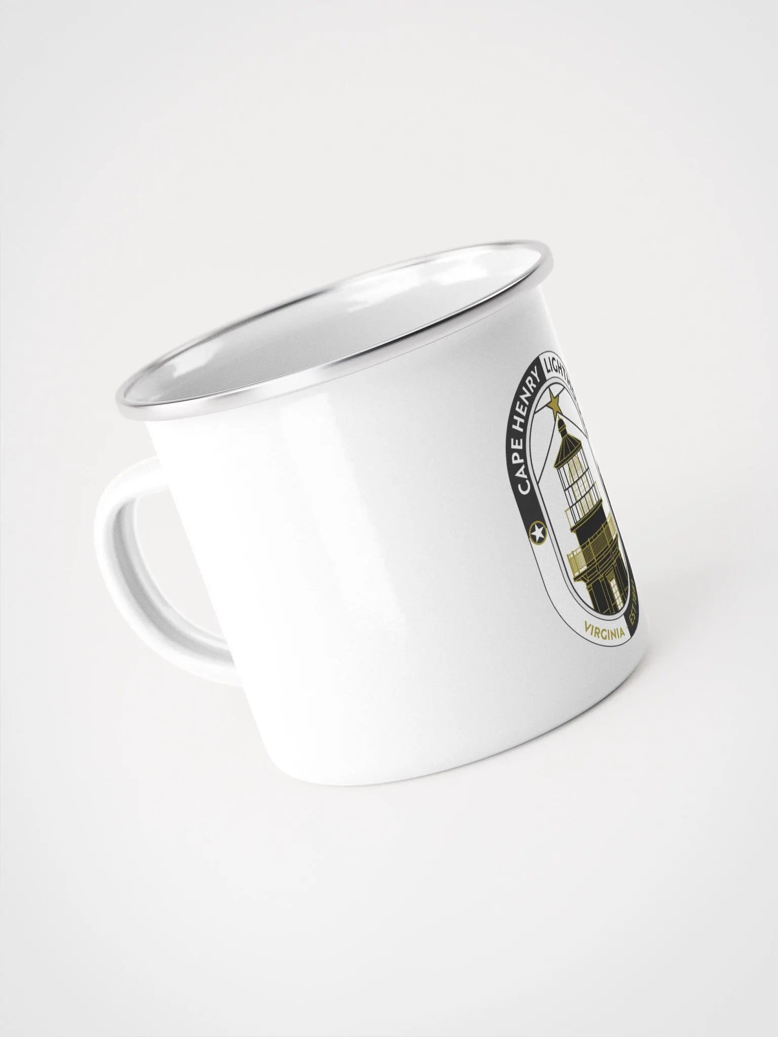 Cape Henry Lighthouse Enamel Mug product image (2)